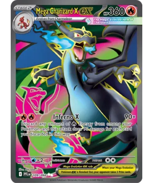 Mega Evolution - Phantasmal Flames 109/094- Mega Charizard X ex [Ultra Rare]
