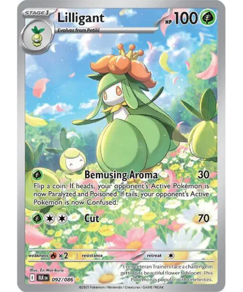 Scarlet & Violet - Black Bolt 092/086 - Lilligant [Illustration Rare]