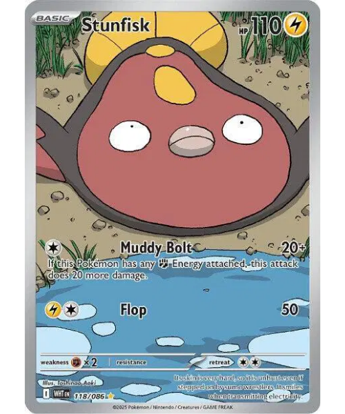 Scarlet & Violet White Flare 118/086 - Stunfisk [Illustration Rare]