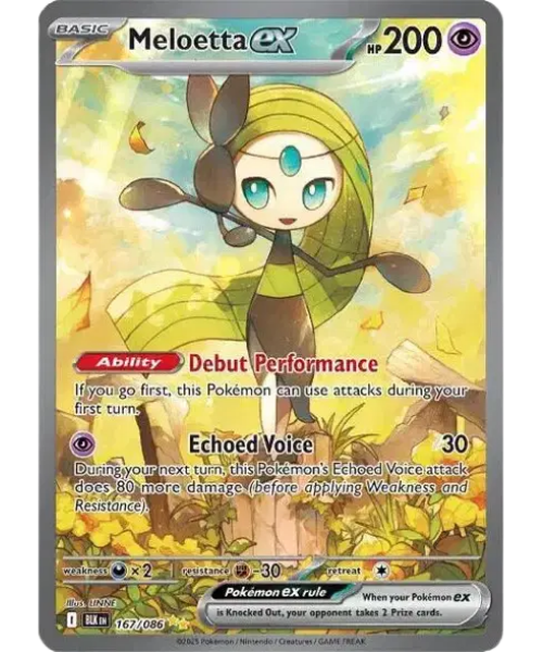 Scarlet & Violet - Black Bolt 167/086 - Meloetta ex  [Special Illustration Rare]