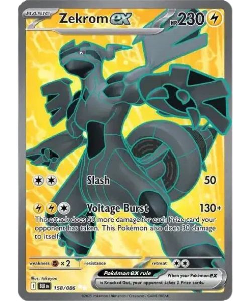 Scarlet & Violet - Black Bolt 158/086 - Zekrom ex [Ultra Rare]