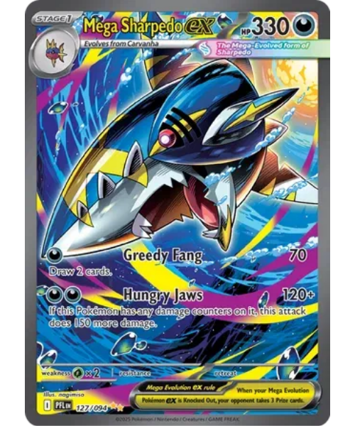 Mega Evolution - Phantasmal Flames 127/094- Mega Sharpedo ex [Special Illustration Rare]