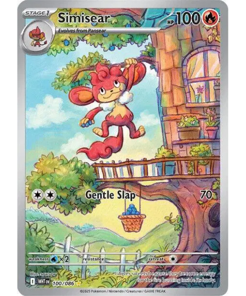 Scarlet & Violet White Flare 100/086 - Simisear [Illustration Rare]