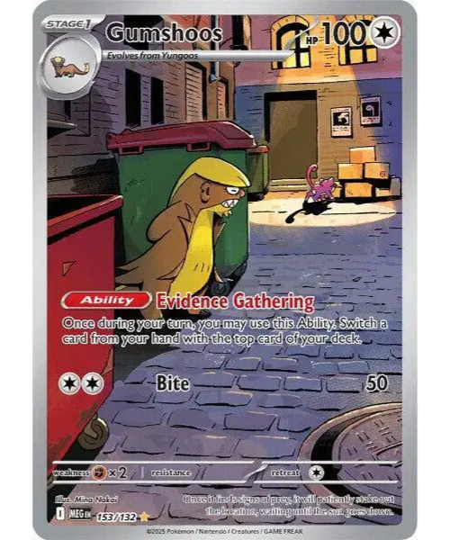 Mega Evolution Base 153/132 - Gumshoos [Illustration Rare]