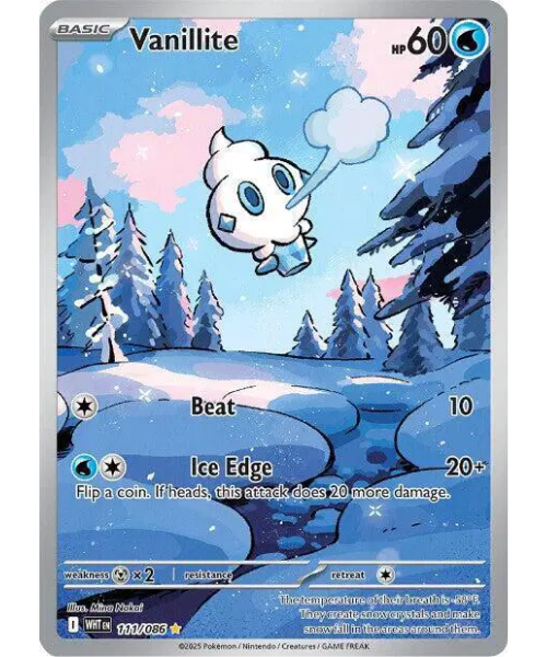 Scarlet & Violet White Flare 111/086 - Vanillite [Illustration Rare]