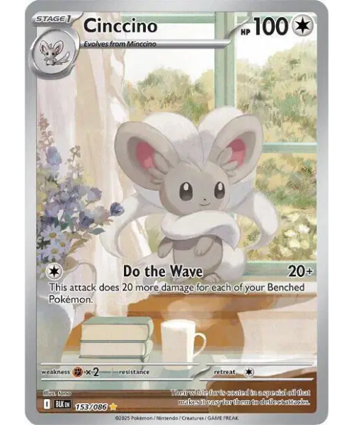 Scarlet & Violet - Black Bolt 153/086 - Cinccino [Illustration Rare]