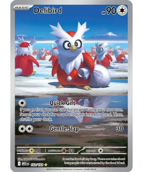 Mega Evolution Base 152/132 - Delibird [Illustration Rare]