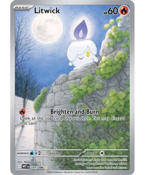 Scarlet & Violet White Flare 101/086 - Litwick [Illustration Rare]