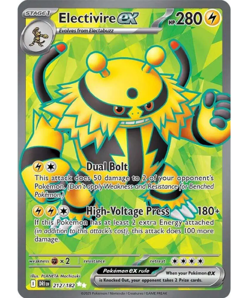 Scarlet & Violet - Destined Rivals 212/182 - Electivire ex [Ultra Rare]