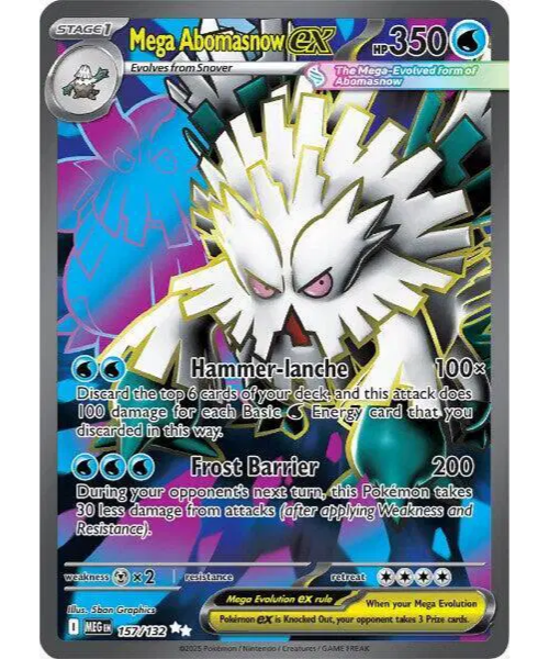 Mega Evolution Base 157/132 - Mega Abomasnow ex [Ultra Rare]