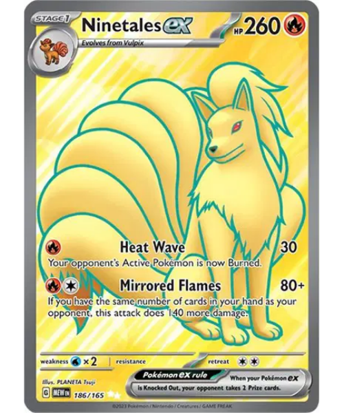 Scarlet & Violet 151 186/165- Ninetales ex [Ultra Rare]