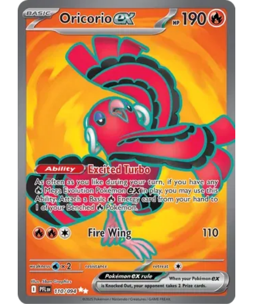 Mega Evolution - Phantasmal Flames 110/094- Oricorio ex [Ultra Rare]