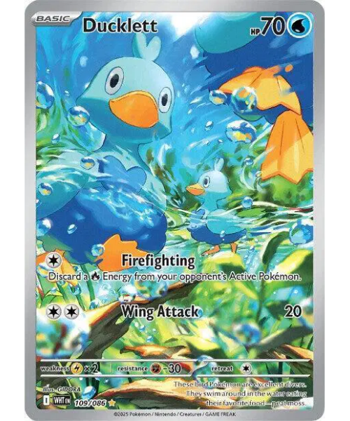 Scarlet & Violet White Flare 109/086 - Ducklett [Illustration Rare]