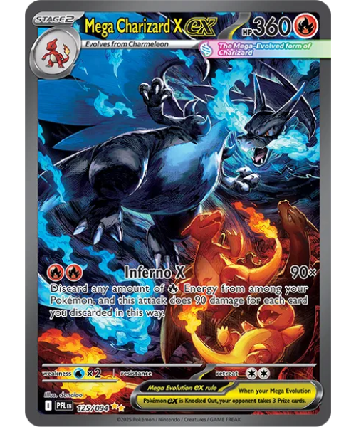 Mega Evolution - Phantasmal Flames 125/094- Mega Charizard X ex [Special Illustration Rare]
