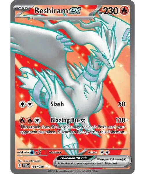Scarlet & Violet White Flare 158/086 - Reshiram ex [Ultra Rare]