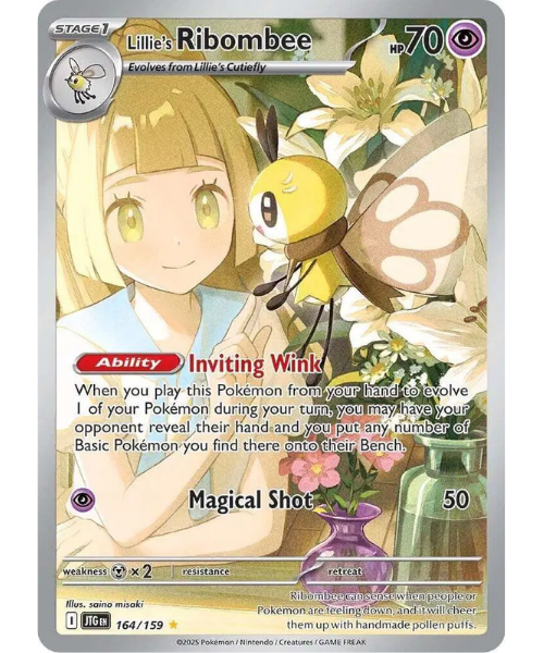 Scarlet & Violet - Journey Together 164/159 - Lillie's Ribombee [Illustration Rare]