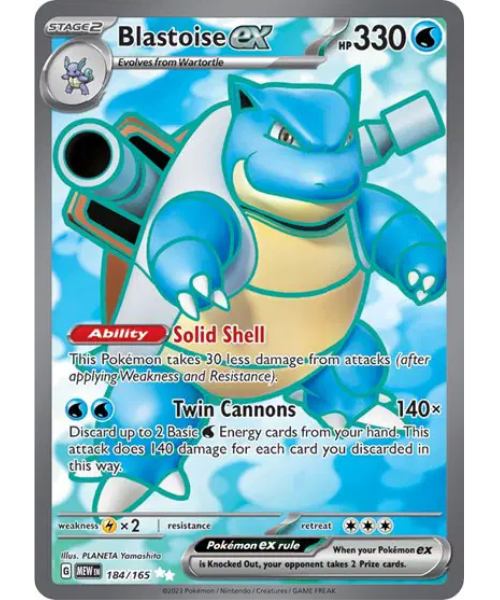 Scarlet & Violet 151 184/165- Blastoise ex [Ultra Rare]
