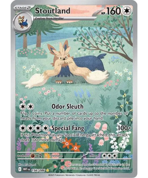 Scarlet & Violet White Flare 156/086 - Stoutland [Illustration Rare]