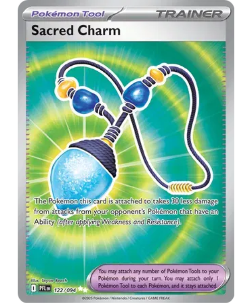 Mega Evolution - Phantasmal Flames 122/094- Sacred Charm [Ultra Rare]