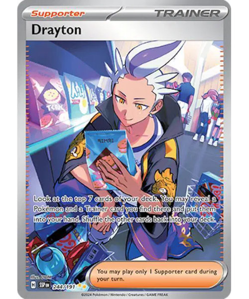Scarlet & Violet Surging Sparks 244/191 - Drayton [Special Illustration Rare]