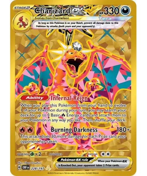 Scarlet & Violet Obsidian Flames 228/197 - Charizard ex [Hyper Rare]