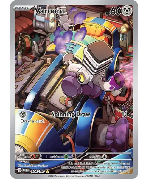 Scarlet & Violet Obsidian Flames 206/197 - Varoom [Illustration Rare]