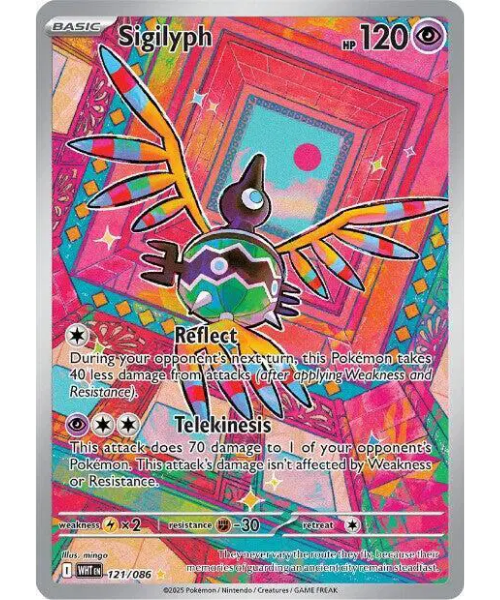 Scarlet & Violet White Flare 121/086 - Sigilyph [Illustration Rare]