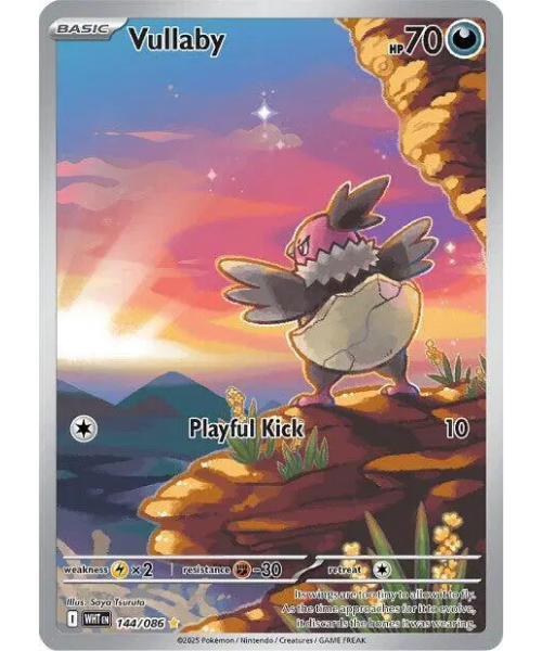 Scarlet & Violet White Flare 144/086 - Vullaby [Illustration Rare]