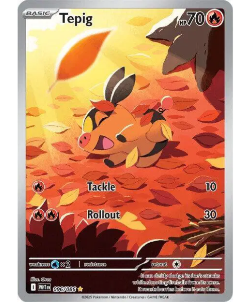 Scarlet & Violet White Flare 096/086 - Tepig [Illustration Rare]