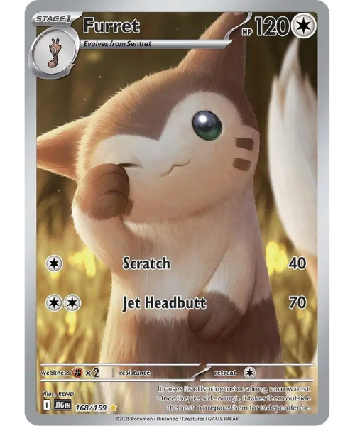 Scarlet & Violet - Journey Together 168/159 - Furret [Illustration Rare]