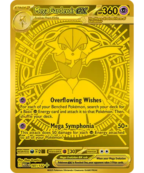 Mega Evolution Base 187/132 - Mega Gardevoir ex [Mega Hyper Rare]
