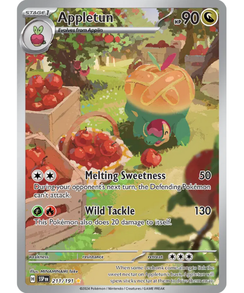 Scarlet & Violet Surging Sparks 211/191 - Appletun [Illustration Rare]