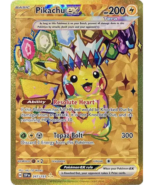 Scarlet & Violet Surging Sparks 247/191 - Pikachu ex [Hyper Rare]