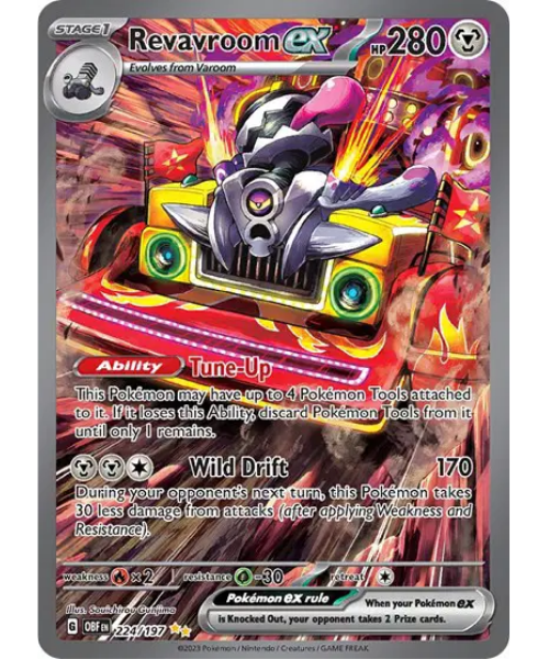 Scarlet & Violet Obsidian Flames 224/197 - Revavroom ex [Special Illustration Rare]