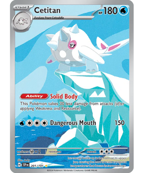 Scarlet & Violet Surging Sparks 201/191 - Cetitan [Illustration Rare]
