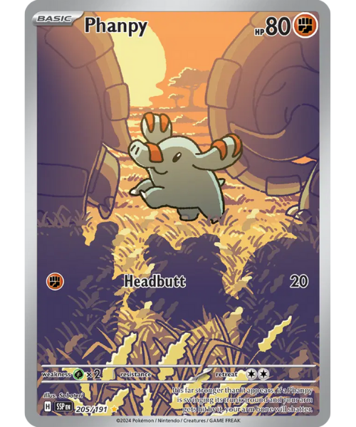 Scarlet & Violet Surging Sparks 205/191 - Phanpy [Illustration Rare]