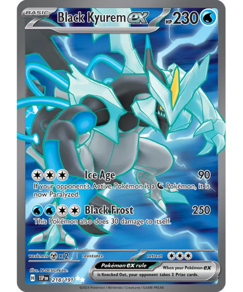 Scarlet & Violet Surging Sparks 218/191 - Black Kyurem ex [Ultra Rare]
