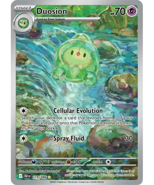 Scarlet & Violet - Black Bolt 119/086 - Duosion [Illustration Rare]