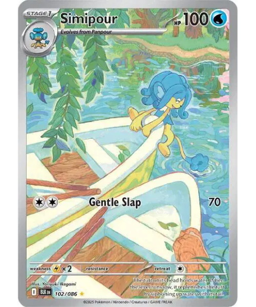 Scarlet & Violet - Black Bolt 102/086 - Simipour [Illustration Rare]