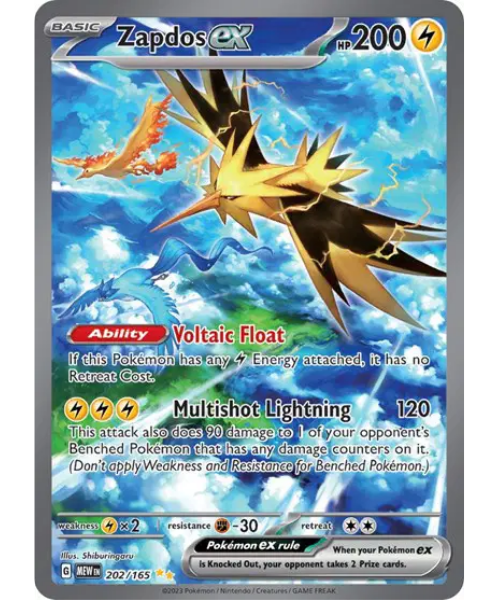 Scarlet & Violet 151 202/165 - Zapdos Ex [Special Illustration Rare]