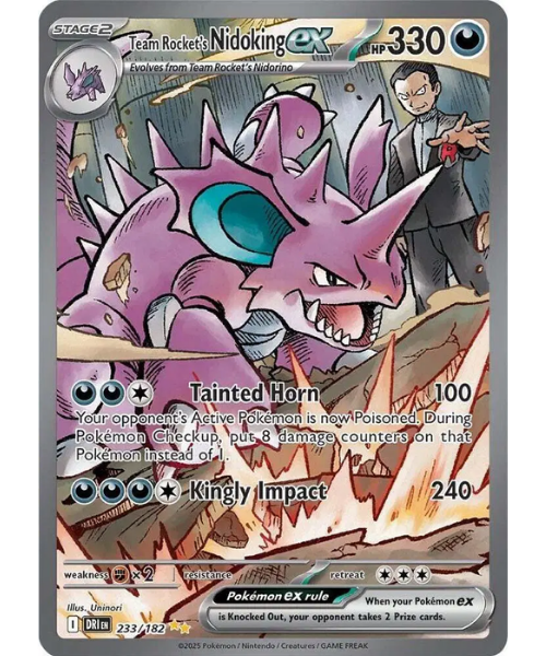 Scarlet & Violet - Destined Rivals 233/182 - Team Rocket's Nidoking ex [Special Illustration Rare]