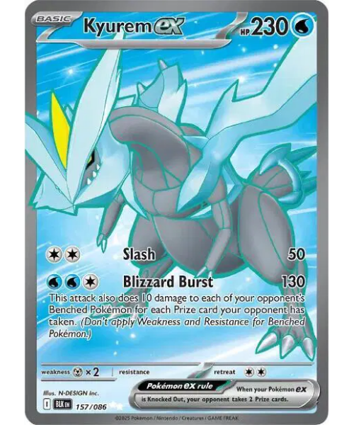 Scarlet & Violet - Black Bolt 157/086 - Kyurem ex [Ultra Rare]