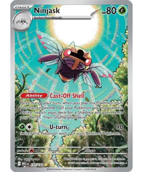 Mega Evolution Base 137/132 - Ninjask [Illustration Rare]