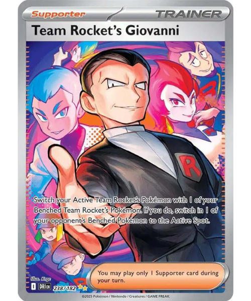 Scarlet & Violet - Destined Rivals 238/182 - Team Rocket's Giovanni [Special Illustration Rare]