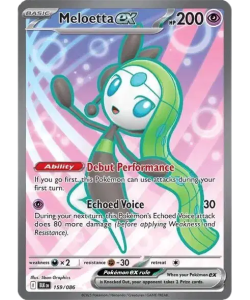 Scarlet & Violet - Black Bolt 159/086 - Meloetta ex [Ultra Rare]
