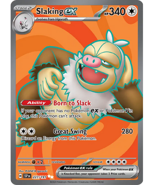 Scarlet & Violet Surging Sparks 227/191 - Slaking ex [Ultra Rare]