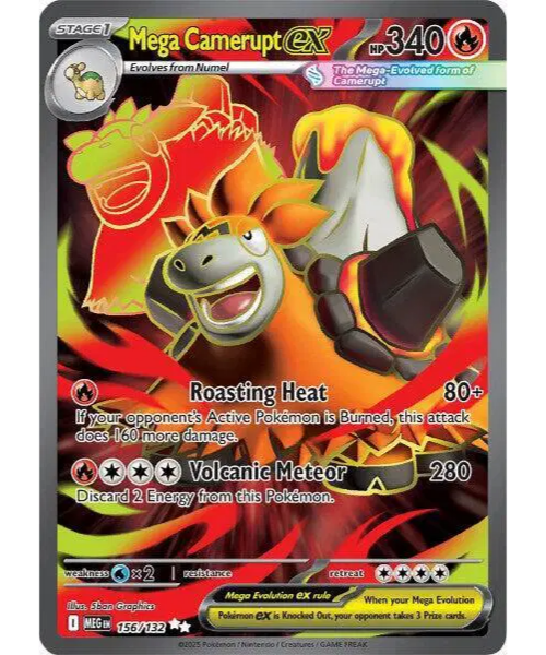 Mega Evolution Base 156/132 - Mega Camerupt ex [Ultra Rare]