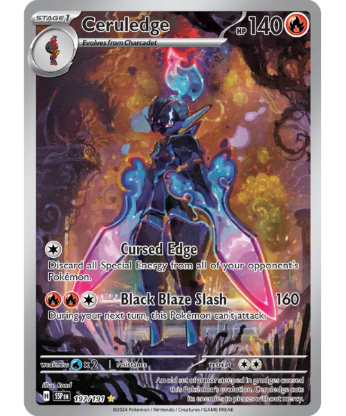Scarlet & Violet Surging Sparks 197/191 - Ceruledge [Illustration Rare]