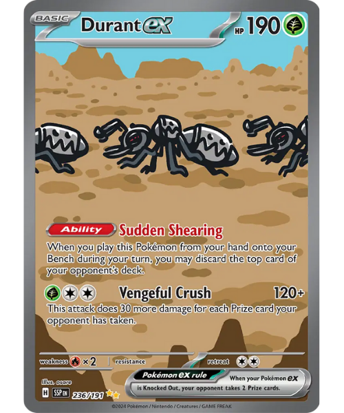 Scarlet & Violet Surging Sparks 236/191 - Durant ex [Special Illustration Rare]