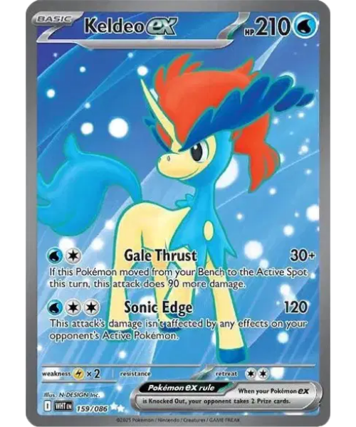 Scarlet & Violet White Flare 159/086 - Keldeo ex [Ultra Rare]